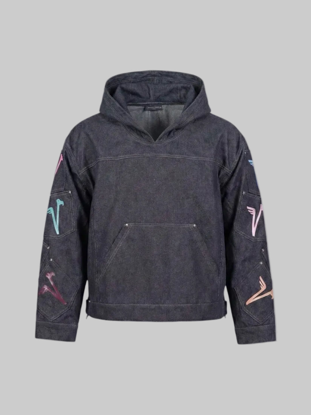 SIAVISU DENIM HOODIE (Blue)