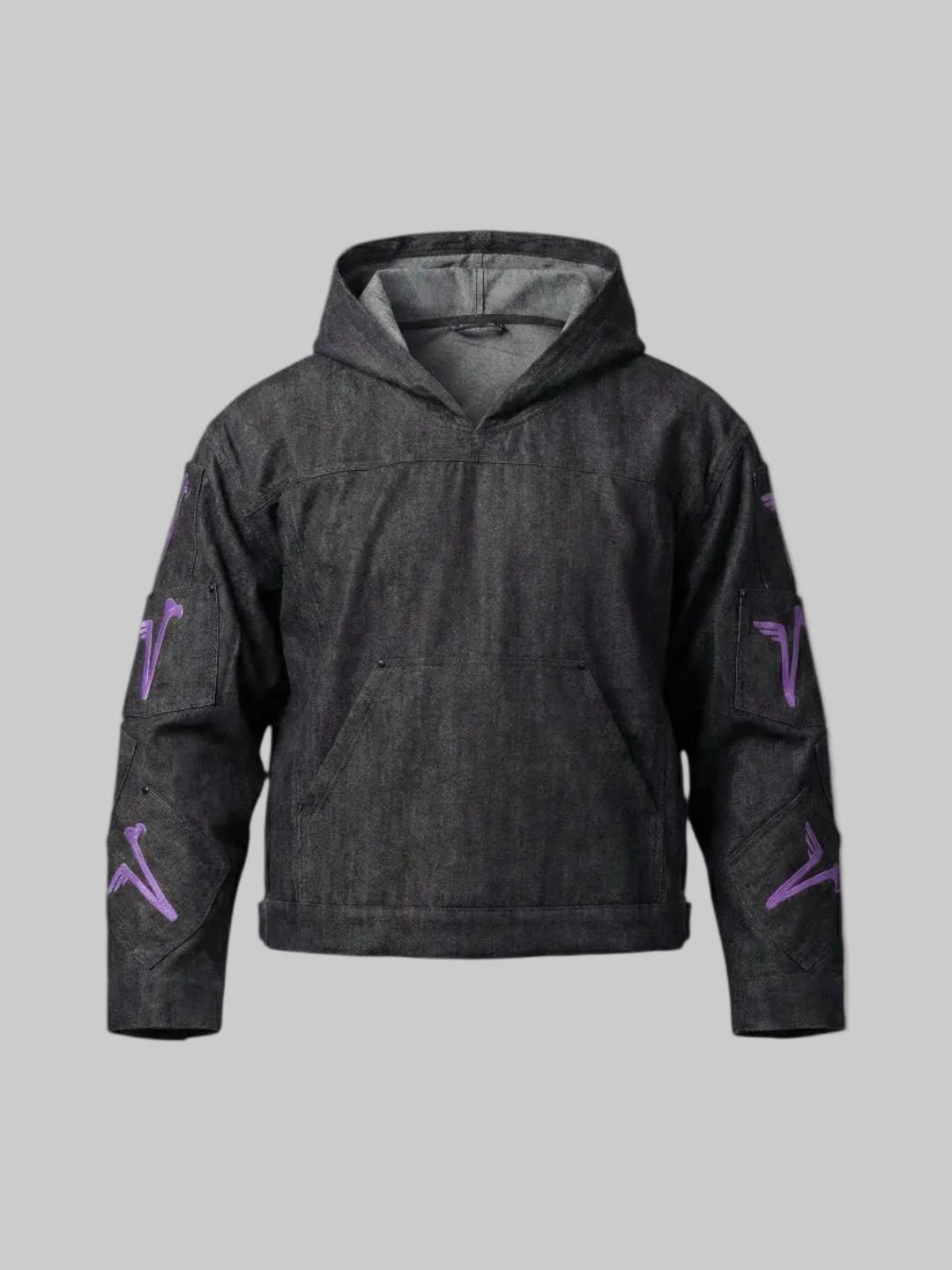 SIAVISU DENIM HOODIE (Black)