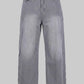 MOTO DENIM PADDED PANTS (GREY)