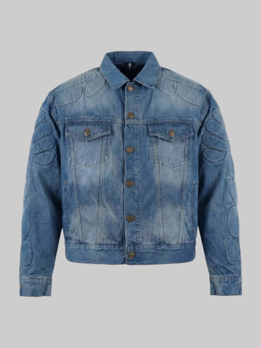 MOTO DENIM JACKET (BLUE)