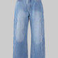MOTO DENIM PADDED PANTS (BLUE)