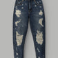SIA HER DISTRESSED BOYFRIEND JEANS