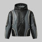 LEATHER TRACK HOODIE (Shadow)