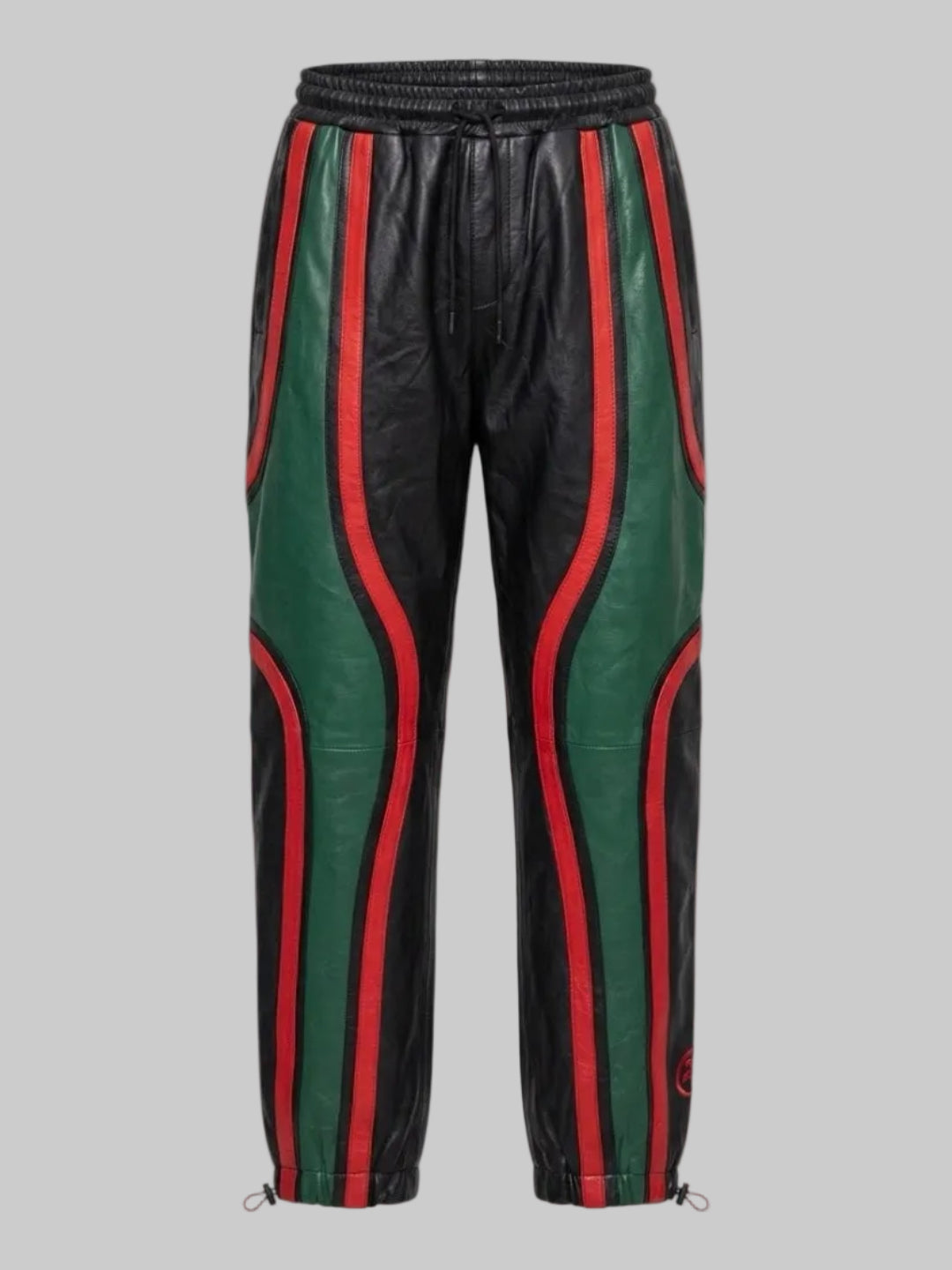 LEATHER TRACK PANTS (RBG)