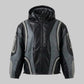 LEATHER TRACK HOODIE (Shadow)