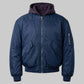 Studded PUFF Hoodie Jacket (Blue)