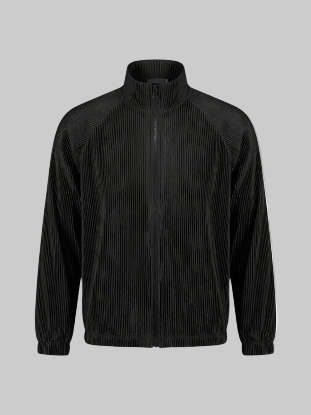 SIA HER RELAXED PLISSE JACKET (BLACK)