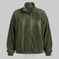 SIA HER RELAXED PLISSE JACKET (OLIVE)