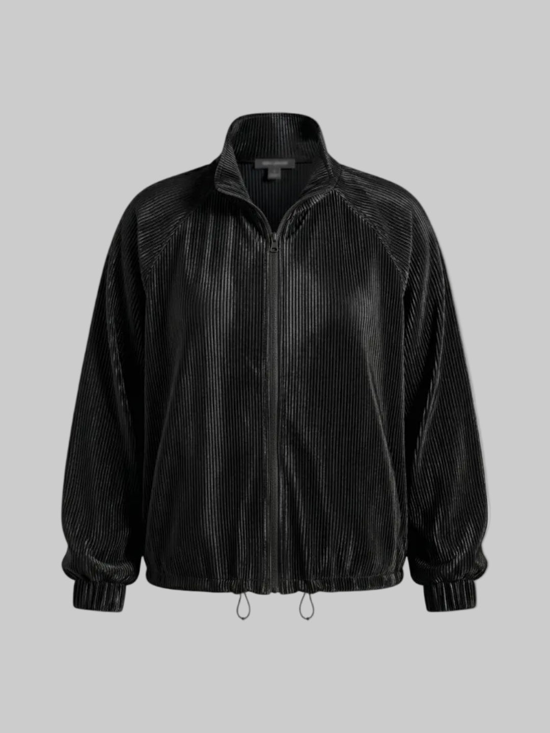 SIA HER RELAXED PLISSE JACKET (BLACK)