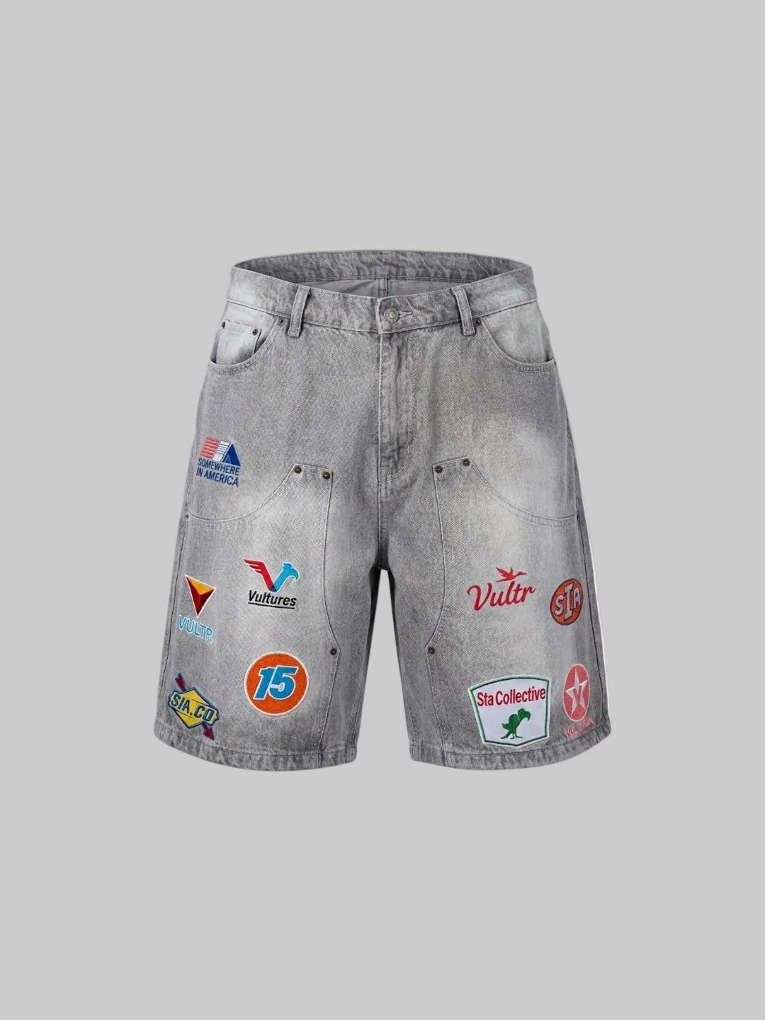RACING SHORTS (LIGHT GREY)