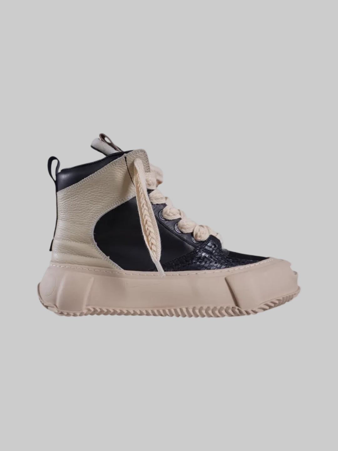 SUPASK8 HIGH (NOIR CREAM)