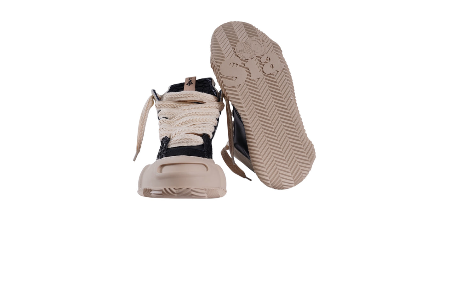 SUPASK8 HIGH (NOIR CREAM)
