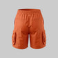 Multi-Pocket Shorts (ORANGE)