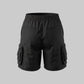 Multi-Pocket Shorts (BLACK)