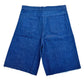 Patchwork Denim Shorts (Blue)
