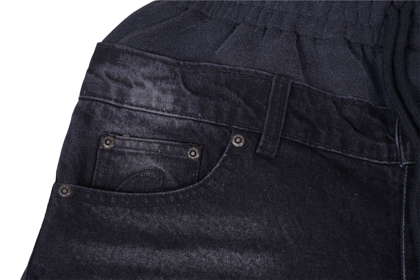 Double Waist Short (Black)