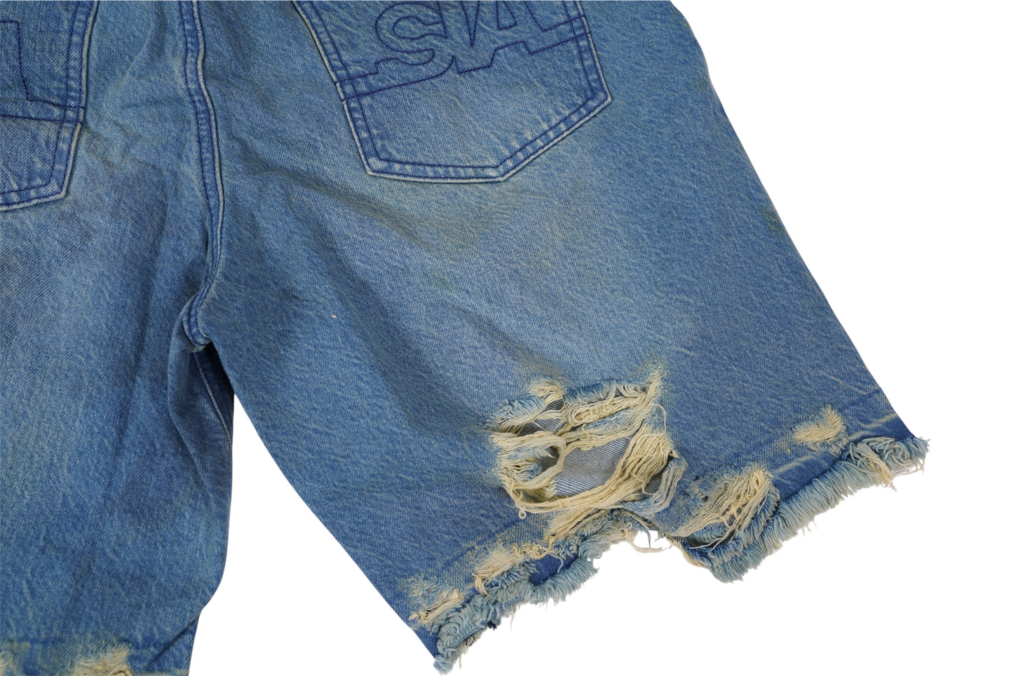 Double Waist Short (Peach Blue)