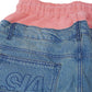 Double Waist Short (Peach Blue)