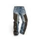 PATCHWORK CARGO JEANS (BLUE/GREEN)