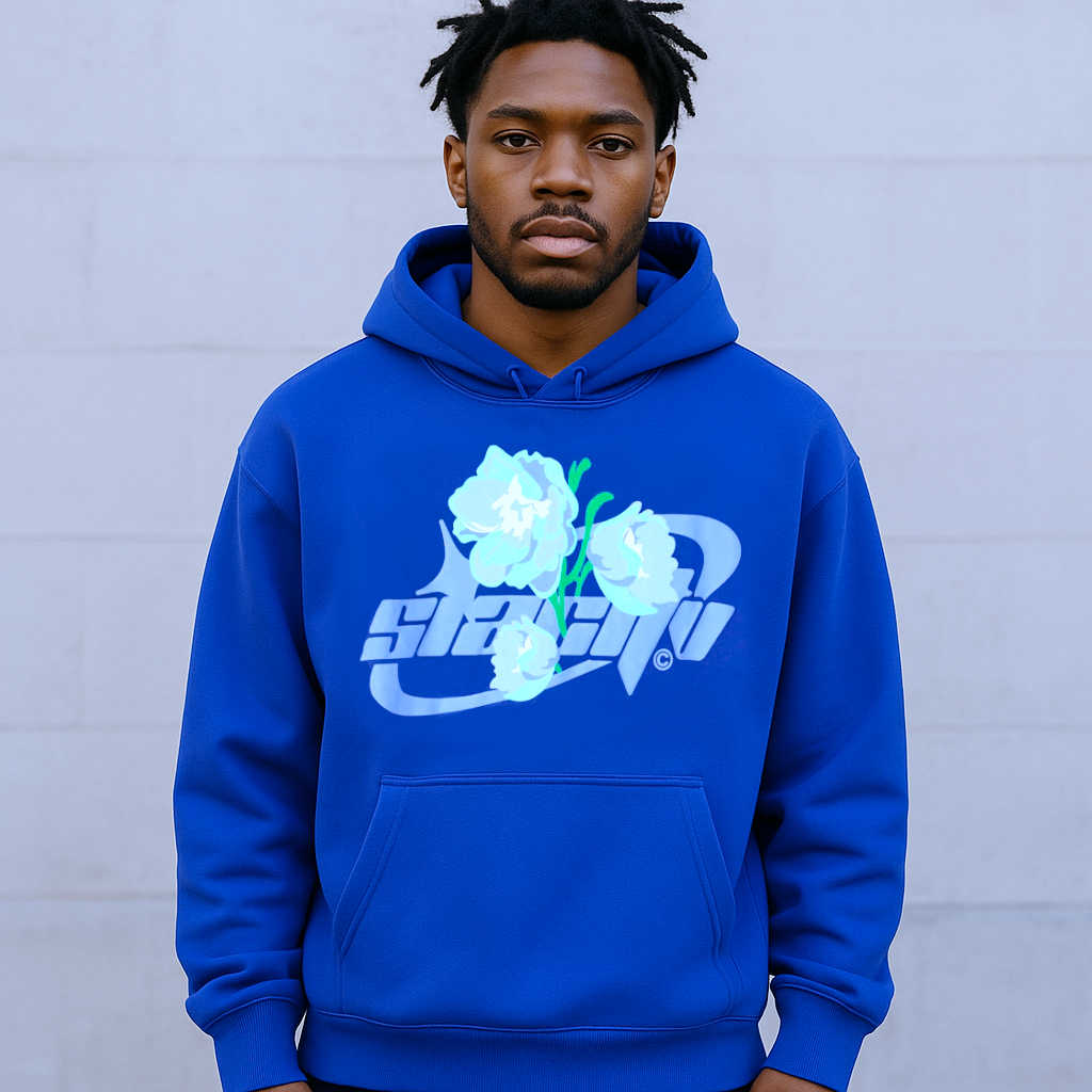 SIA "DELPHINIUM" PUFF PRINT FLOWER HOODIE