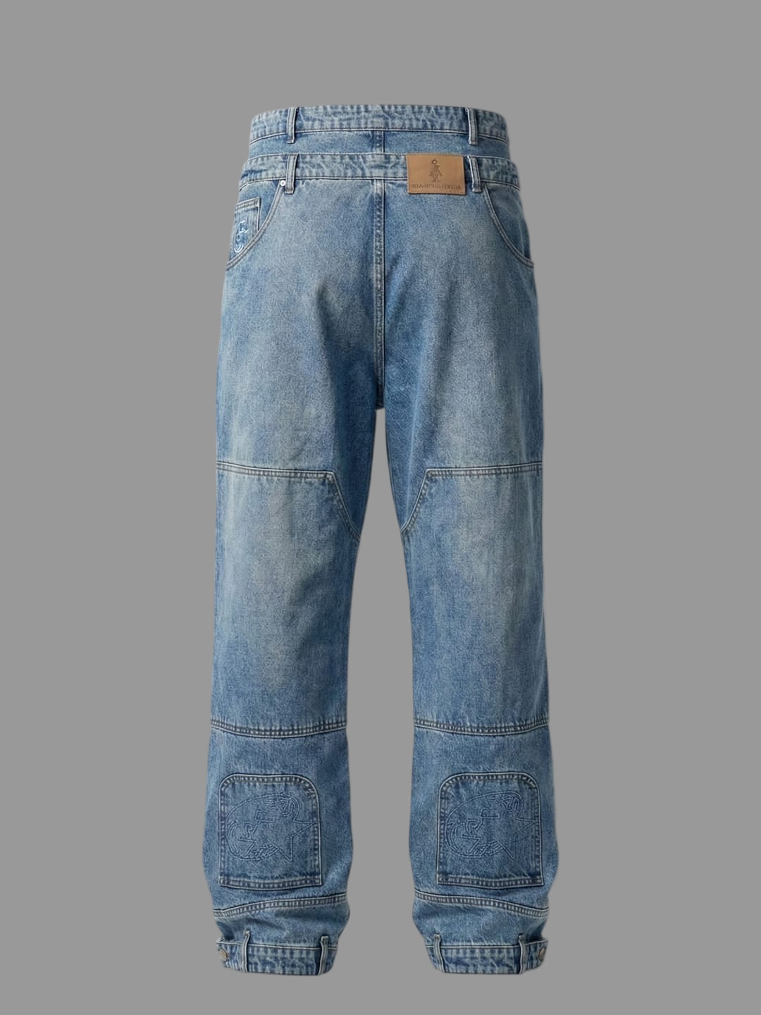 "blue" kris-kross upside down jeans