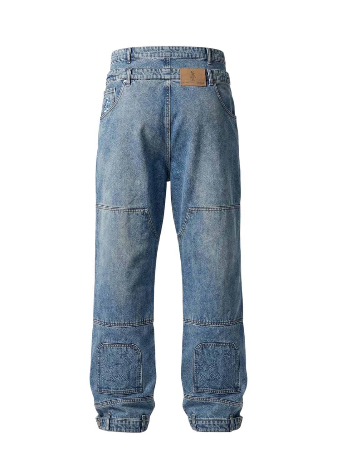 "blue" kris-kross upside down jeans