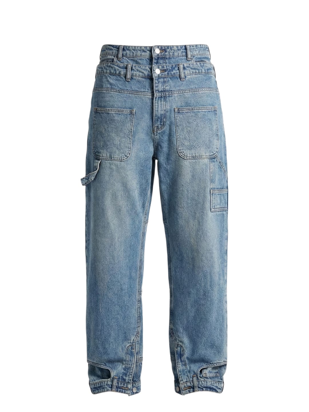 "blue" kris-kross upside down jeans