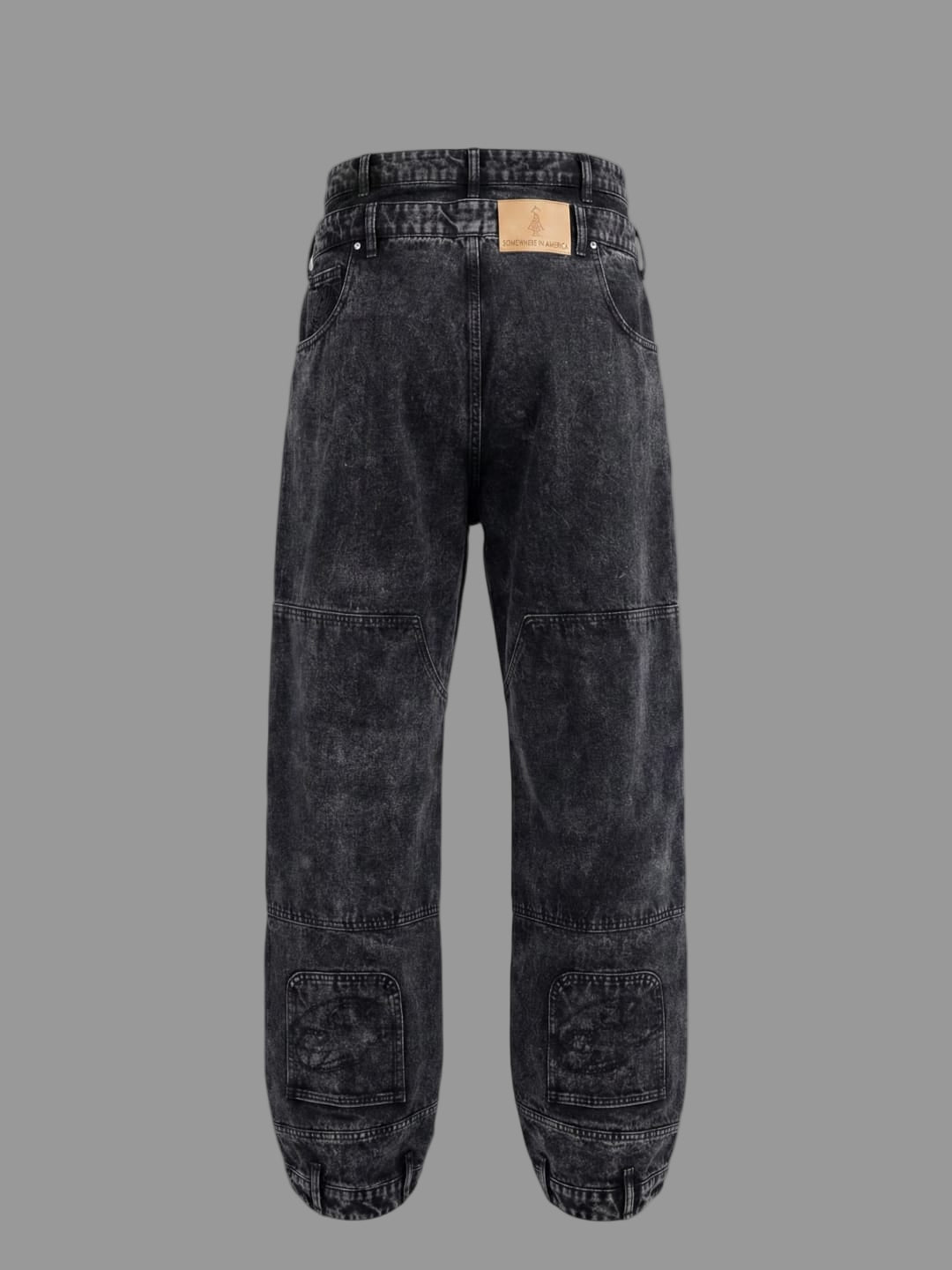 "black" kris-kross upside down jeans