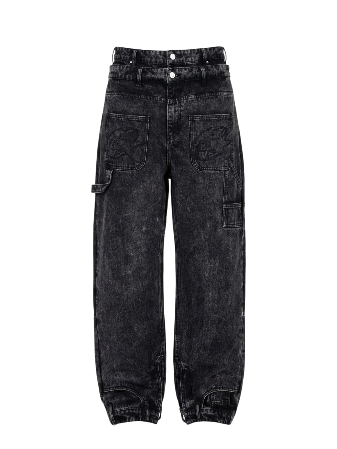 "black" kris-kross upside down jeans