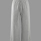 Pearl-Studded Wide-Leg Lounge Pant