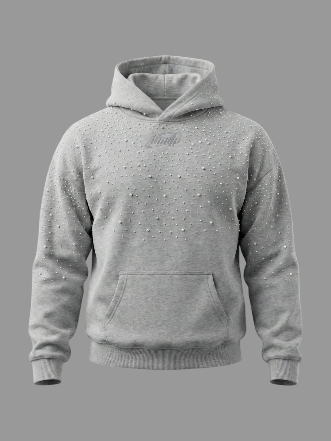 Pearl-Studded Premium Hoodie