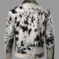 Premium Cowhide Moto Jacket (Black & White)