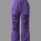 Distressed Purple Lounge Sweatpants