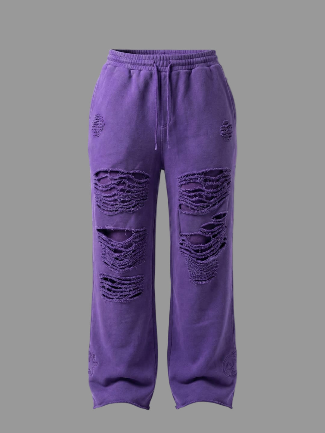 Distressed Purple Lounge Sweatpants