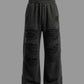 Distressed Heavyweight Sweatpants (Black)