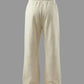 Distressed Relaxed Sweatpants (Cream)