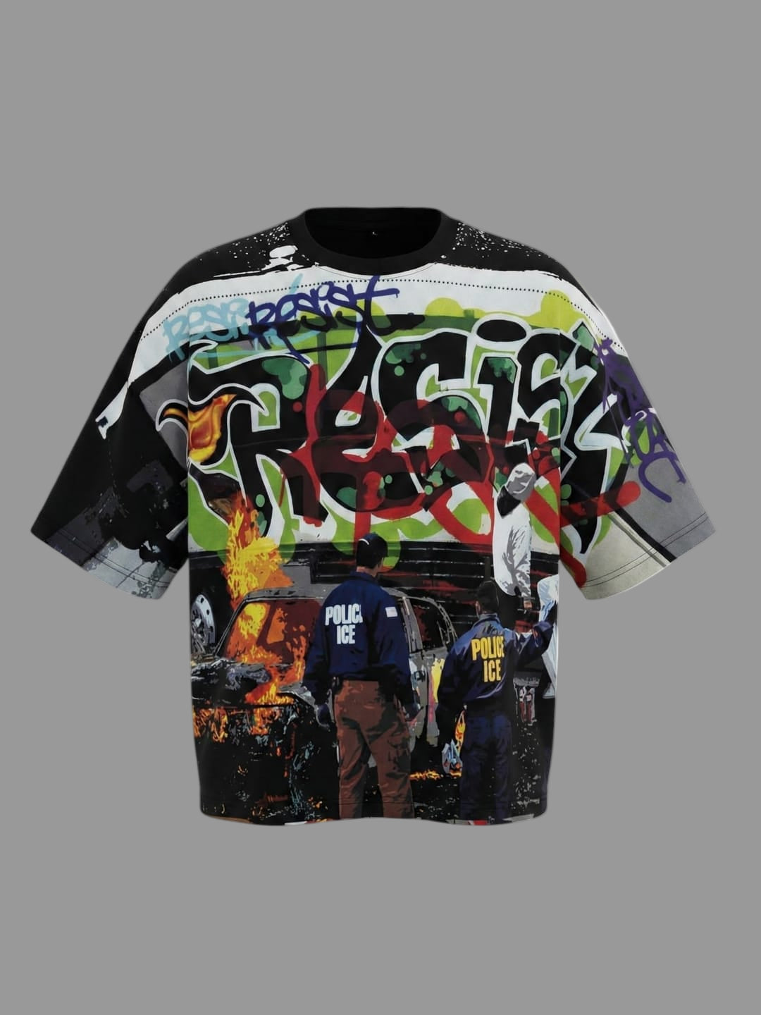“RESIST” Oversized Art Tee
