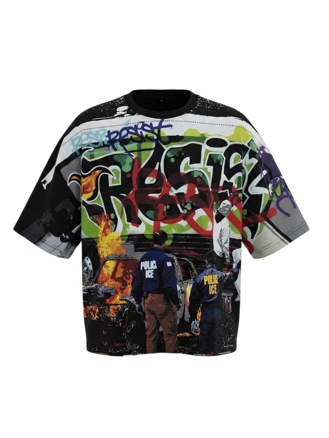 “RESIST” Oversized Art Tee