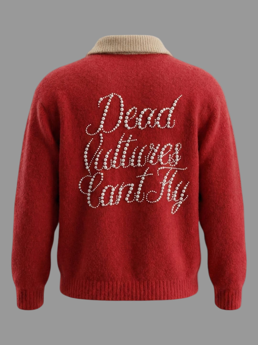 DEAD VULTURES CAN’T FLY™ RED PEARL SWEATER