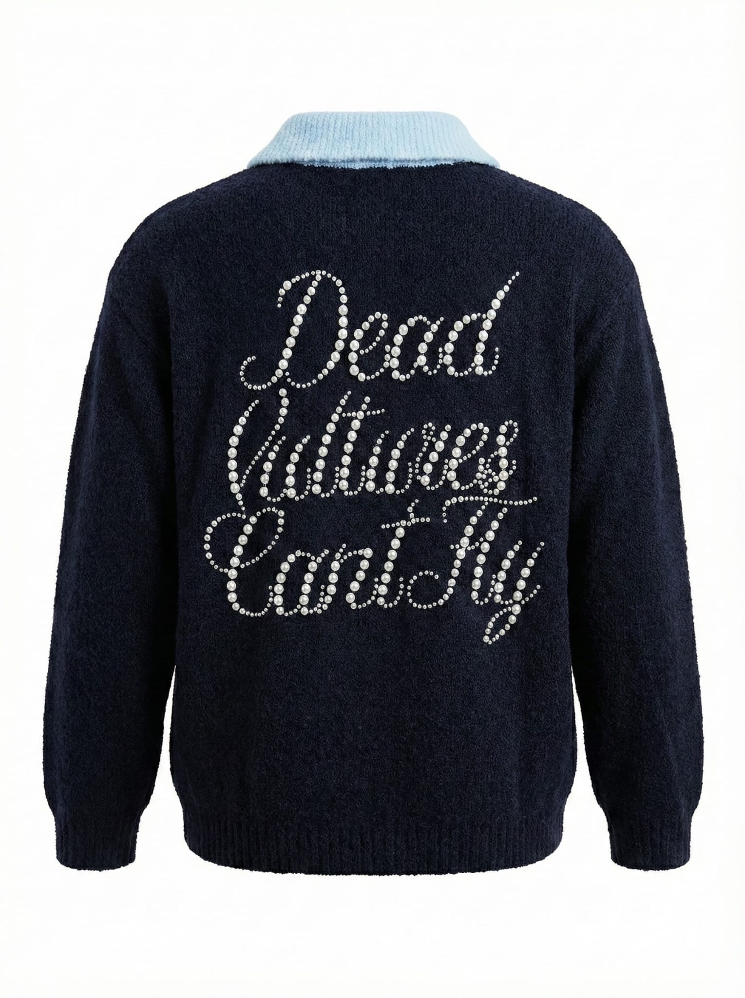 Black Pearl Script Sweater