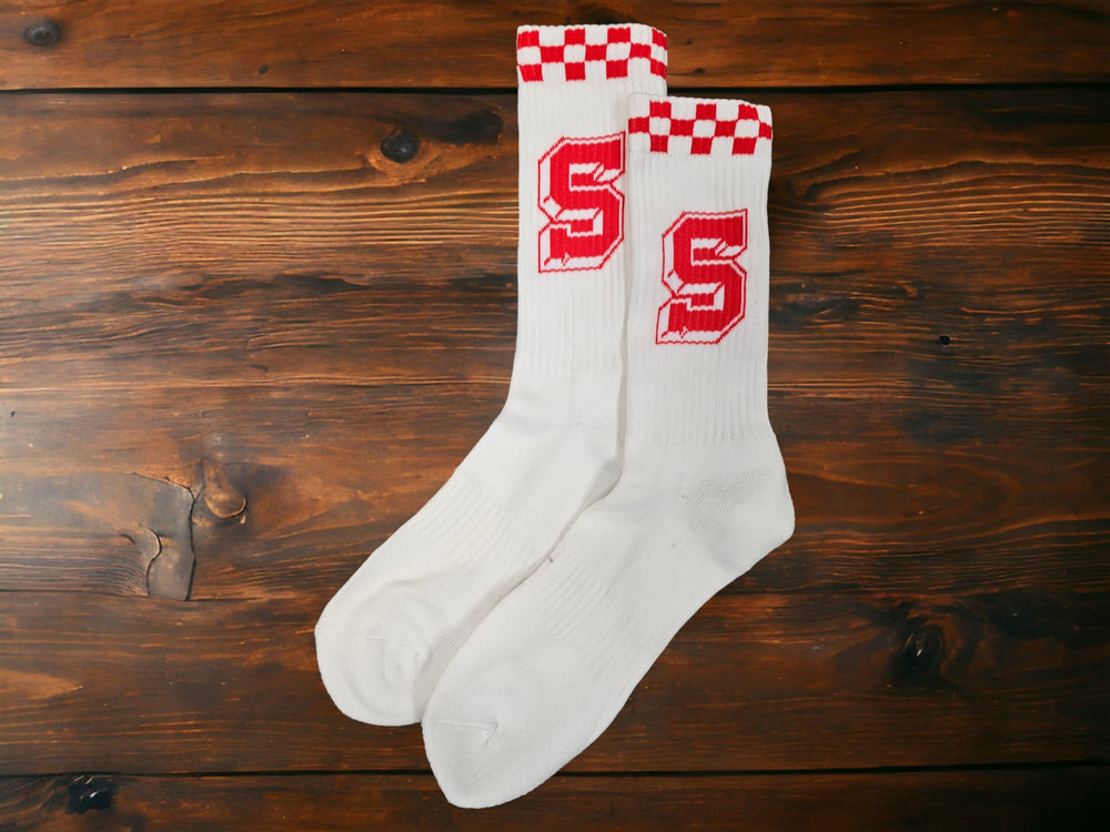
                  
                    Load image into Gallery viewer, SIA &amp;quot;CHECKERED&amp;quot; VARSITY SOCKS
                  
                