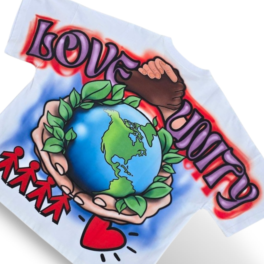 Oversized Art Tee (WORLD PEACE)