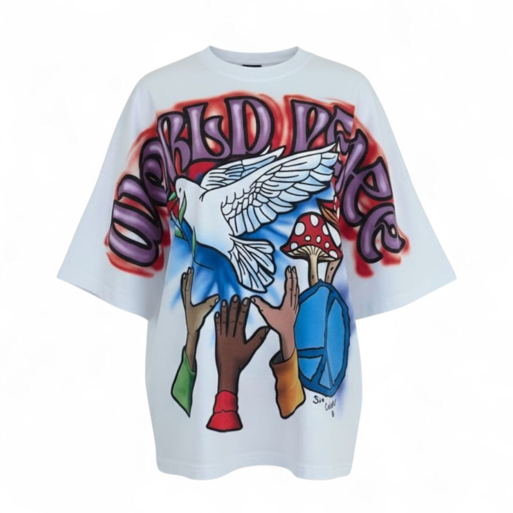 Oversized Art Tee (WORLD PEACE)
