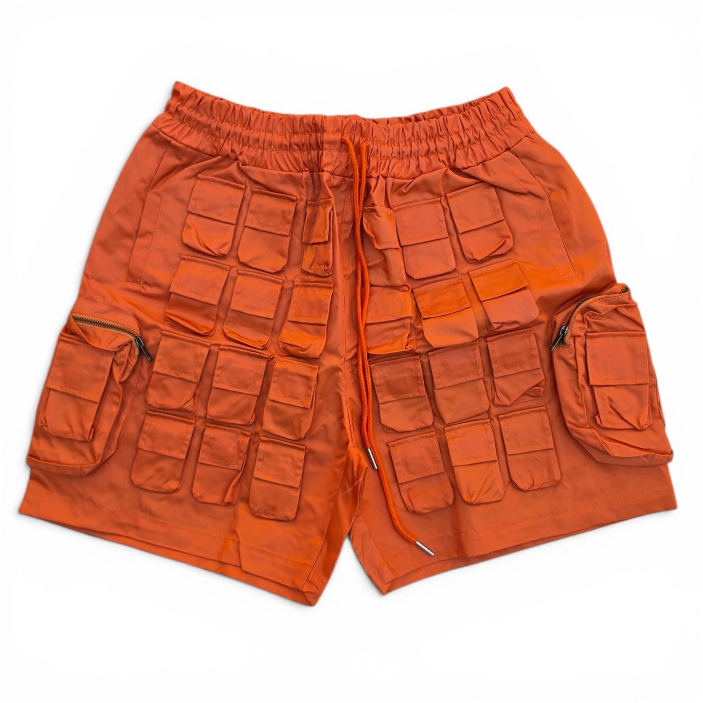 Multi-Pocket Shorts (ORANGE)