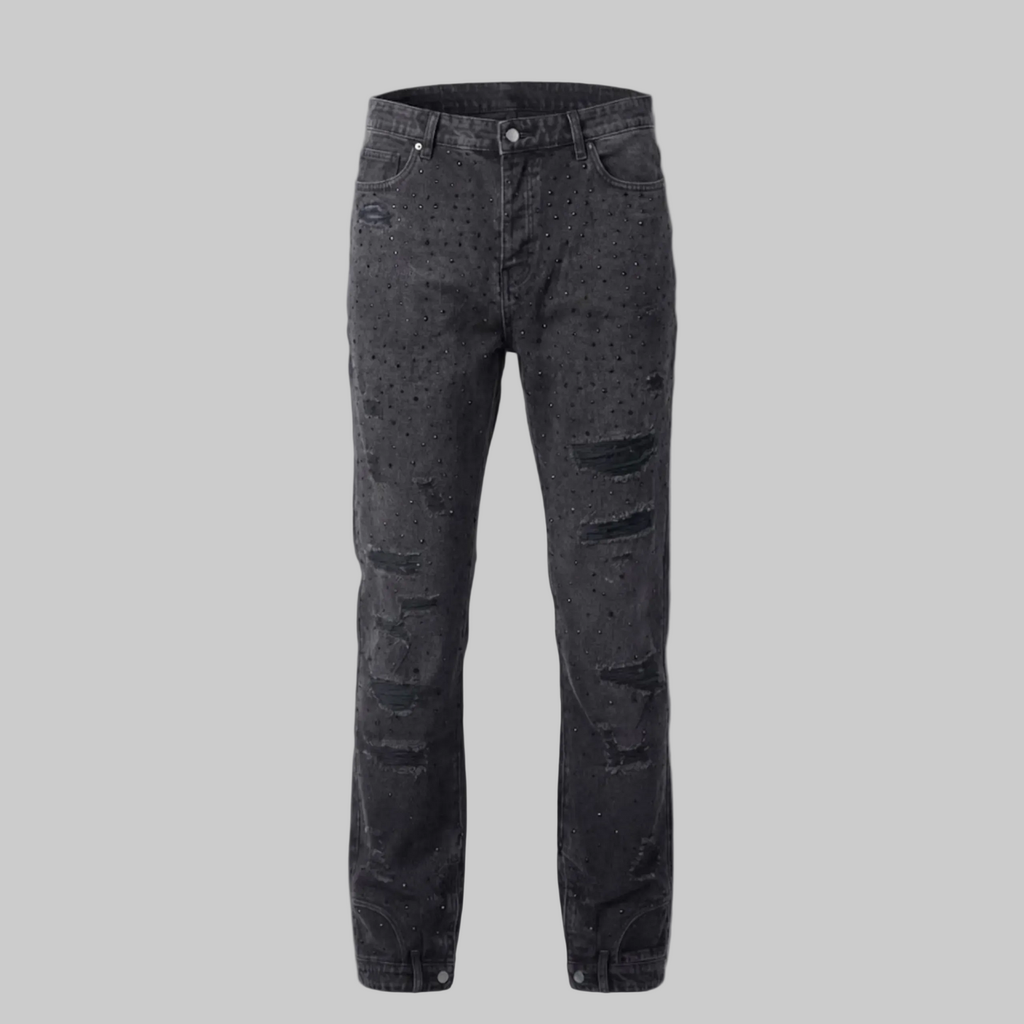 Black Ice Distressed Jeans