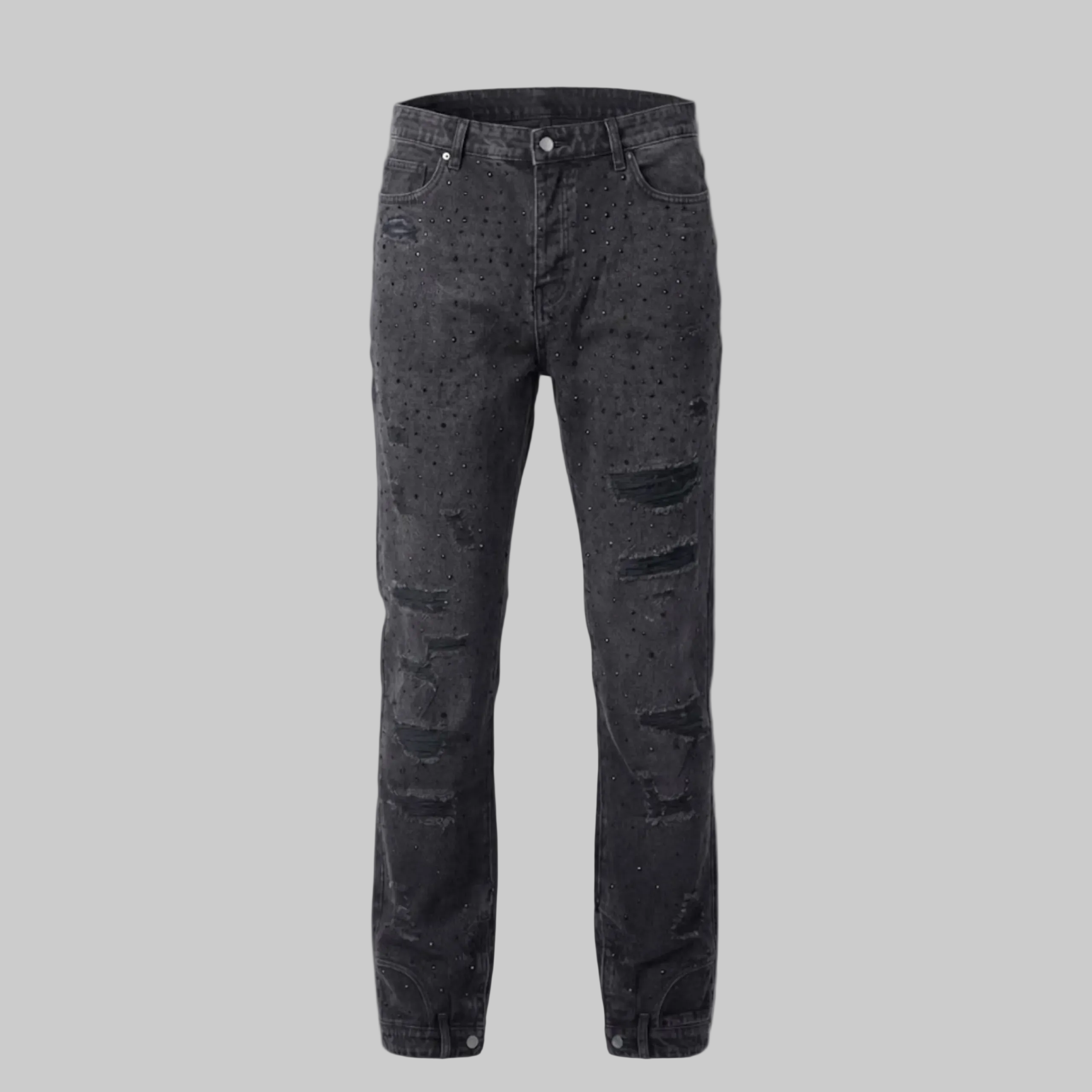 Black Ice Distressed Jeans
