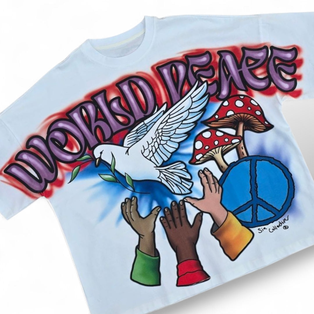 Oversized Art Tee (WORLD PEACE)