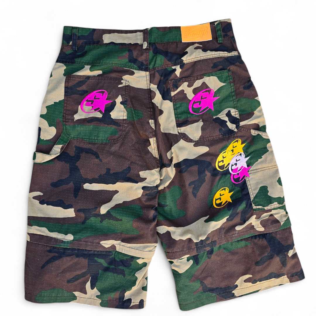 “ARMY GARDENIA CAMO” RIPSTOP CONVERTIBLE SHORTS (BACK2SCHOOL)