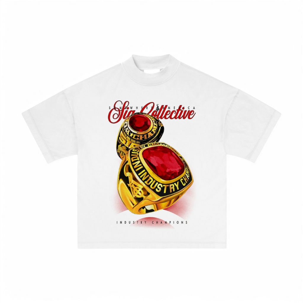 SIA "RED" INDUSTRY CHAMP WHITE TEE