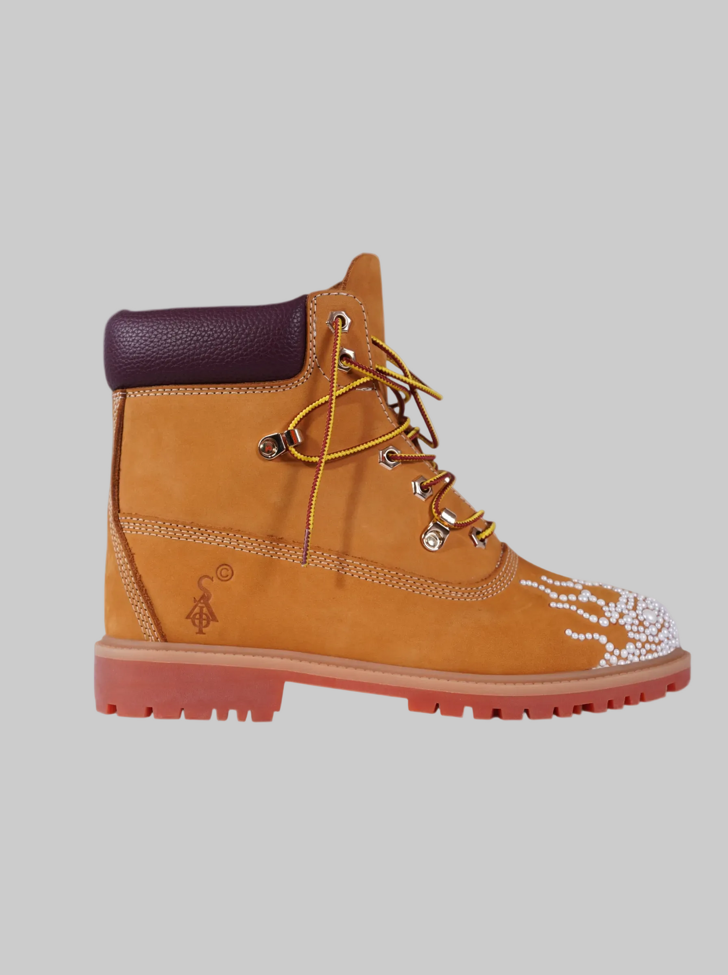 Tan Pearl Deconstruct Boots